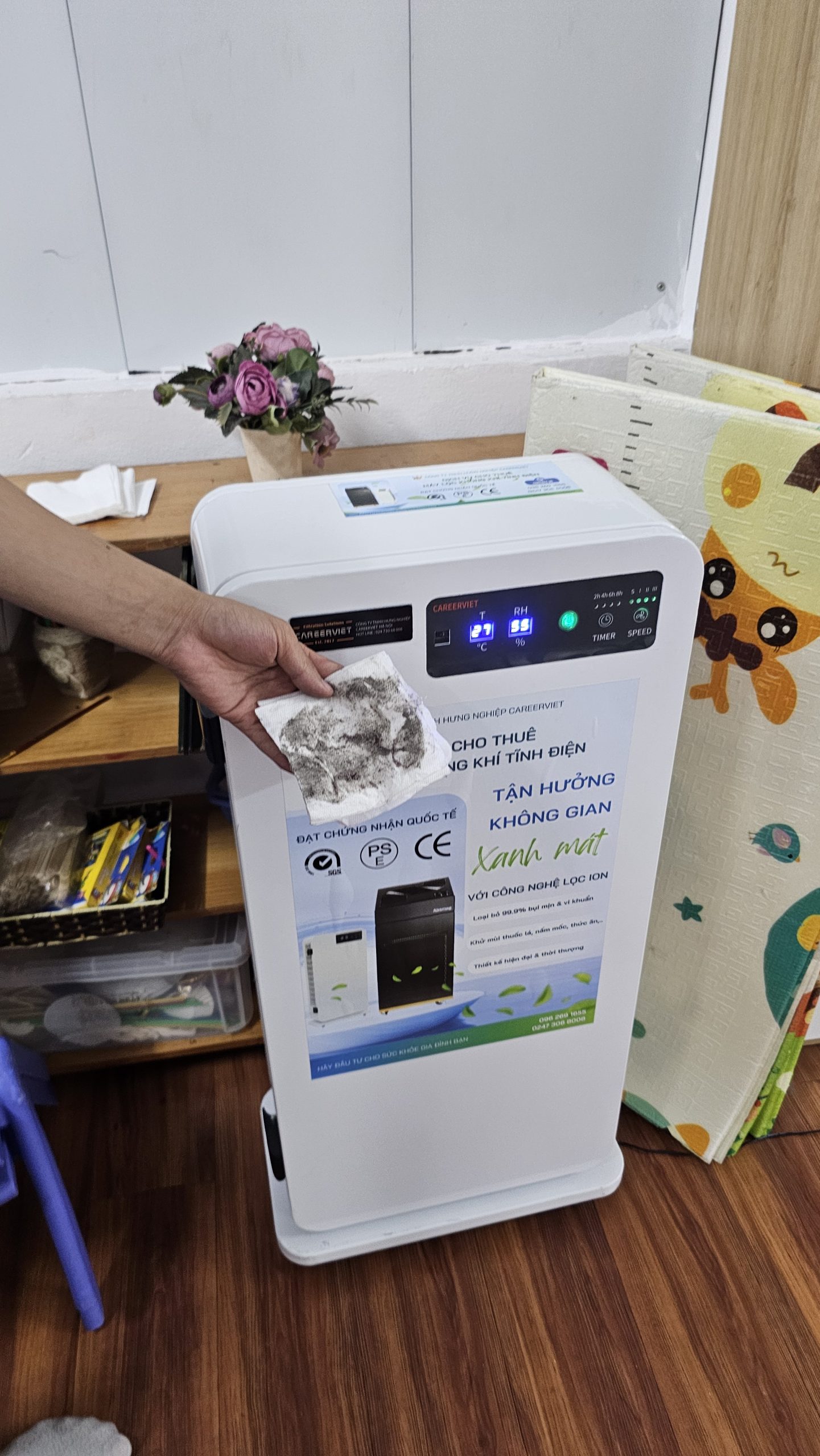 thuê máy lọc không khí
