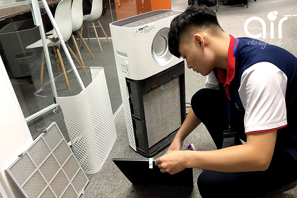 vệ sinh máy lọc không khí